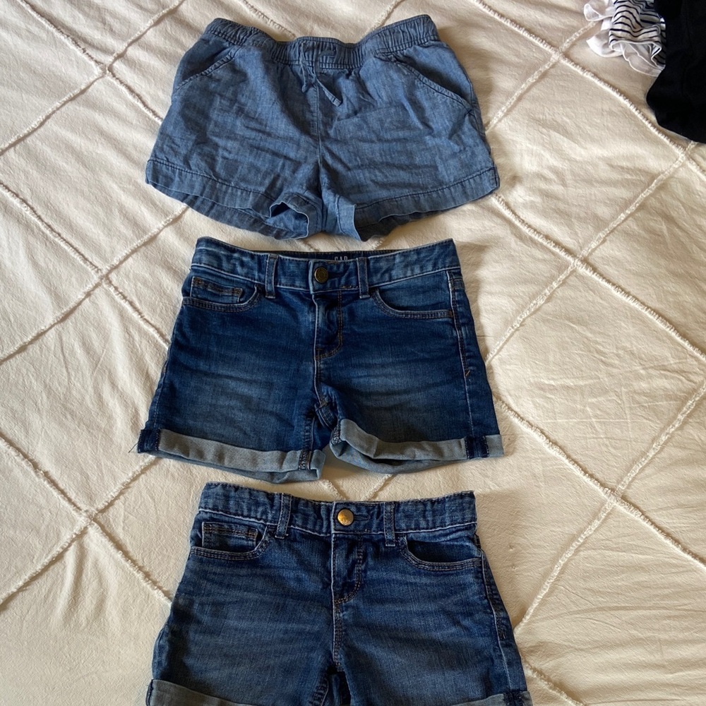Bundle of GAP and Old Navy Girls Jean Denim & Chambray Shorts Size 8 - Picture 2 of 10